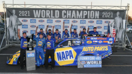 Charger SRT Hellcat Driver Ron Capps Wins The 2021 NHRA Funny Car Championship!