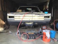 initial mock up of '70 Runner rear bumper on the 67 Coronet.jpg