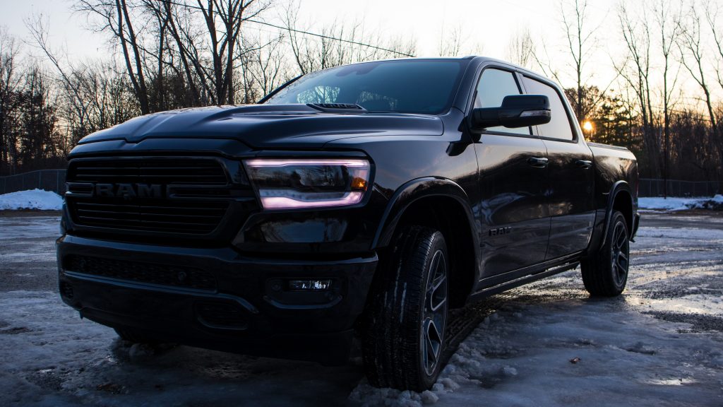 2019 Ram 1500 Laramie Black Crew Cab 4x4. (MoparInsiders).