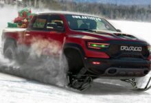 Santa's 2021 Ram 1500 TRX Sleigh. (wb.artist20).