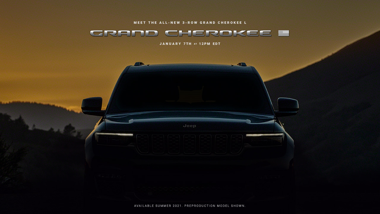 2021 Jeep® Grand Cherokee L Teaser. (Jeep).