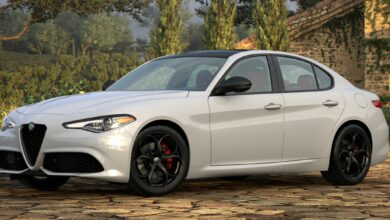 2021 Alfa Romeo Giulia Ti Sport AWD Nero Edizone. (Alfa Romeo).