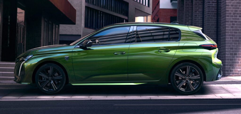 2021 Peugeot 308 Hatchback Hybrid. (Peugeot).