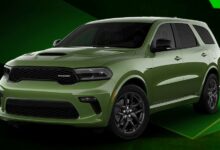 2021 Dodge Durango R/T Tow N Go in F8 Green. (Dodge).