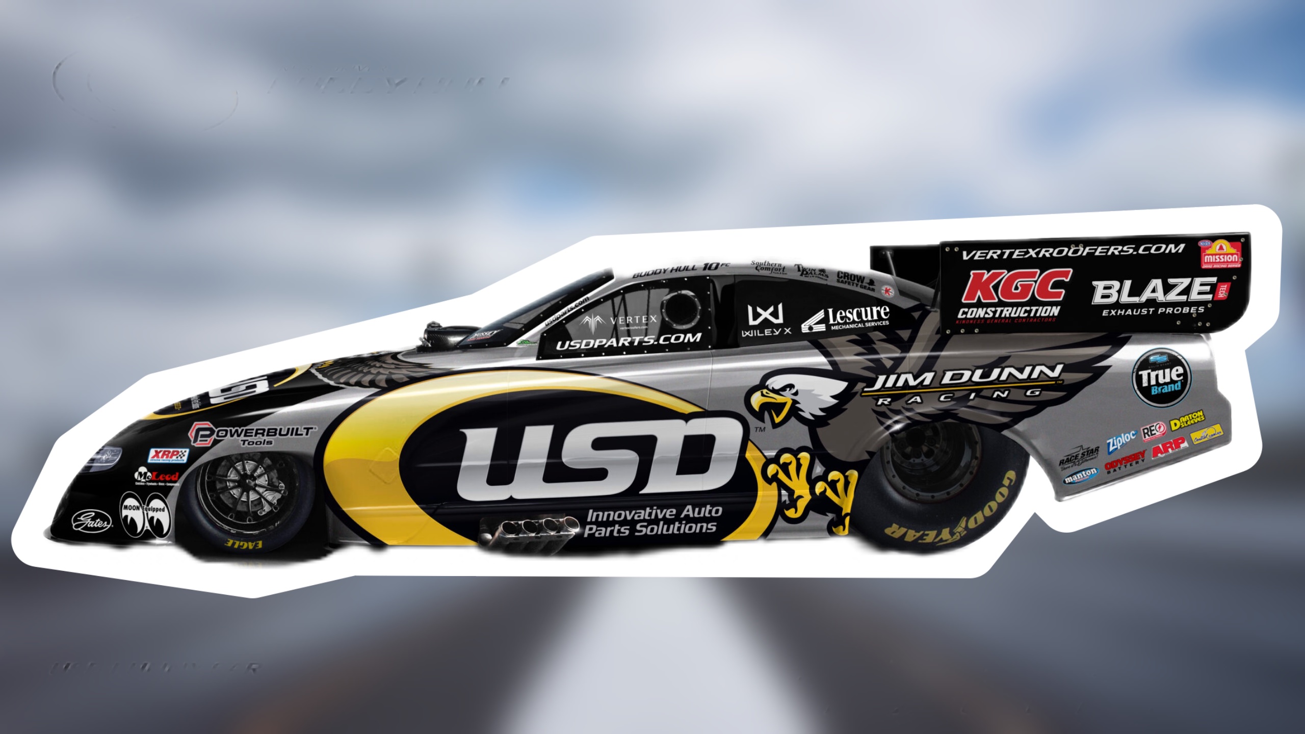 【未使用品】RACING CHAMPION　NHRA50　Jim Dunn　黒 Jim Dunn Racing / Buddy Hull To Rep USD At Arizona Nationals