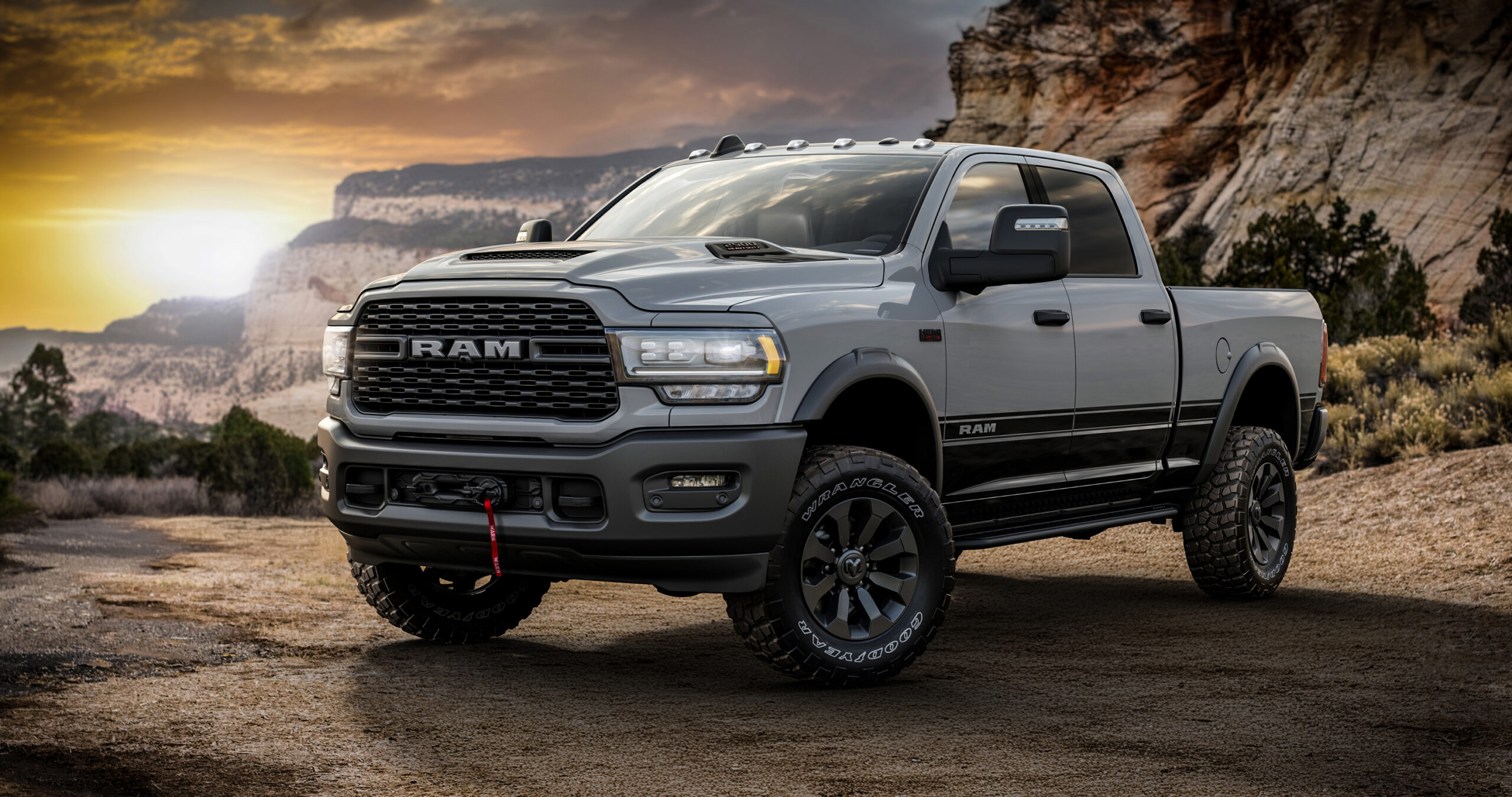 Ram unveils the 2024 Ram 2500 Power Wagon and Rebel with moon theme