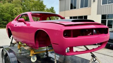 The ScrapLifeLee Panther Pink Dodge Challenger SRT Demon 170. (ScrapLifeLee).