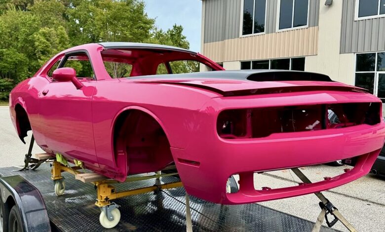 The ScrapLifeLee Panther Pink Dodge Challenger SRT Demon 170. (ScrapLifeLee).