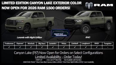 2026 Ram 1500 Adds Four New Colors, Including Canyon Lake - MoparInsiders