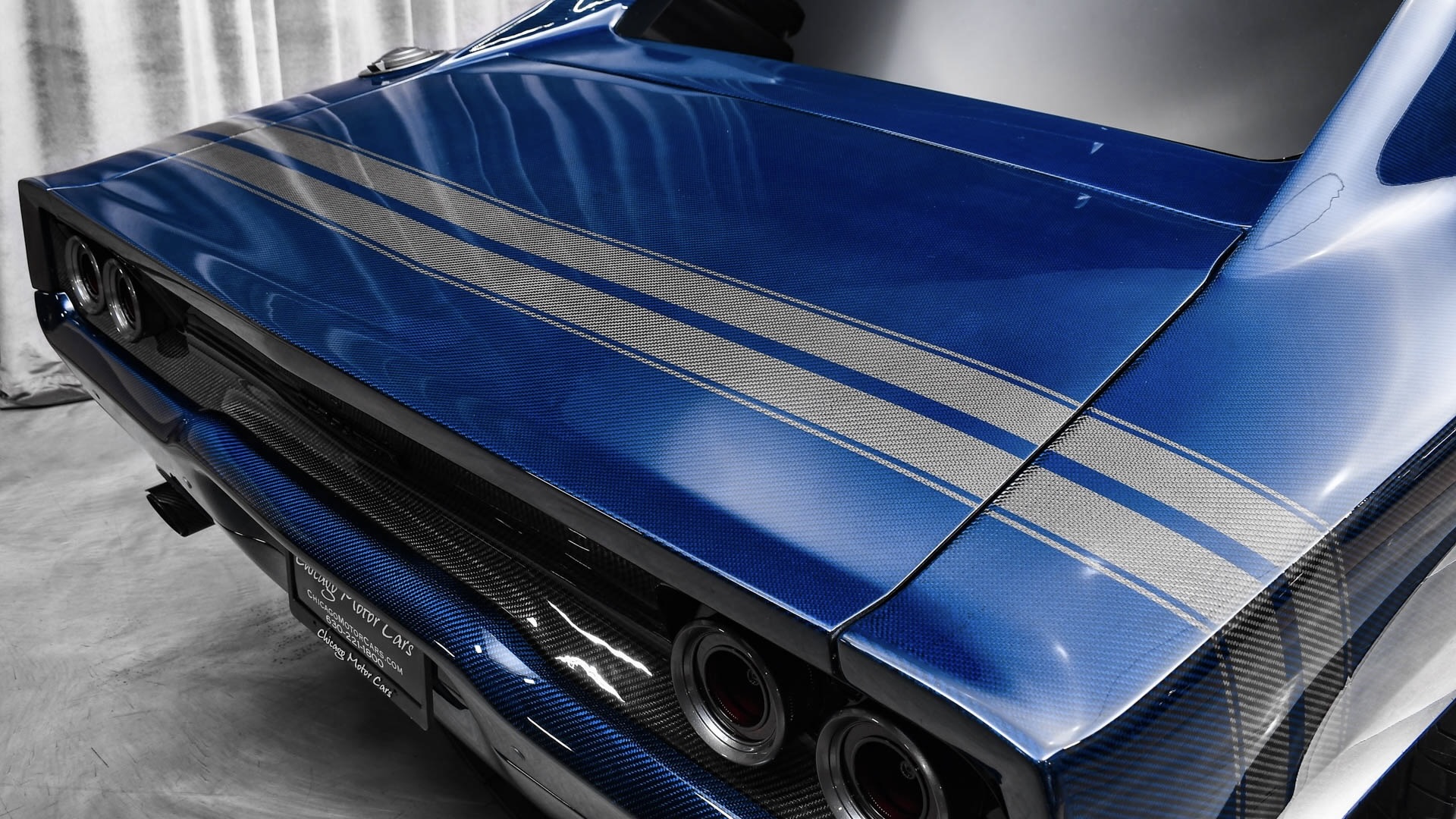 廃盤◼️ ブルーフルーテッド フルレース ベース　シガーホルダー EXOMOD's Blue Suede Redefines Classic Muscle Cars - MoparInsiders