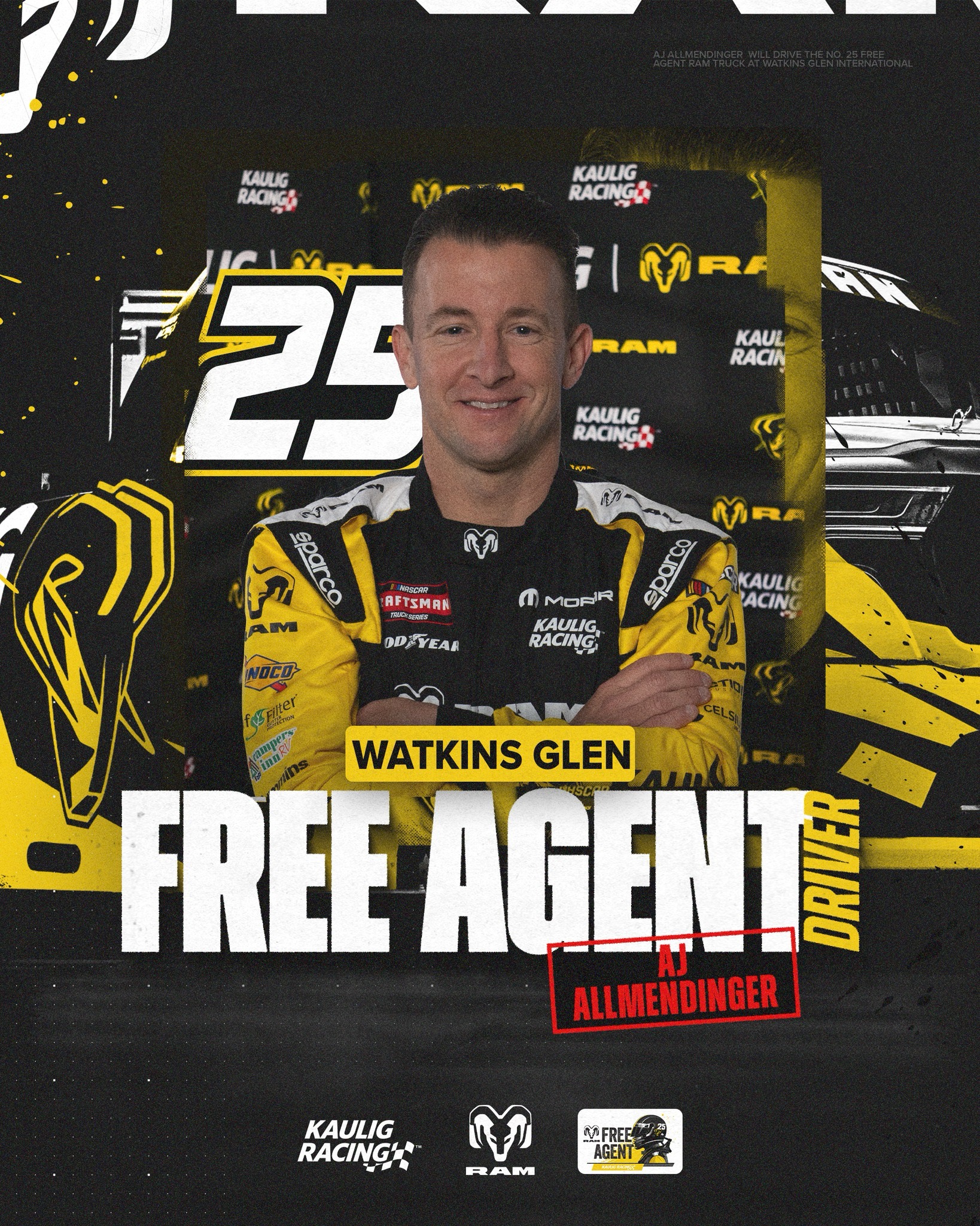 A.J. Allmendinger Returns To Ram For Watkins Glen Truck Race